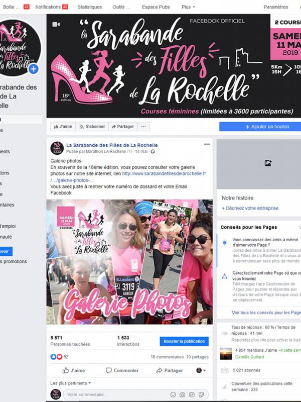 Page pro Facebook - La Sarabande des Filles de La Rochelle